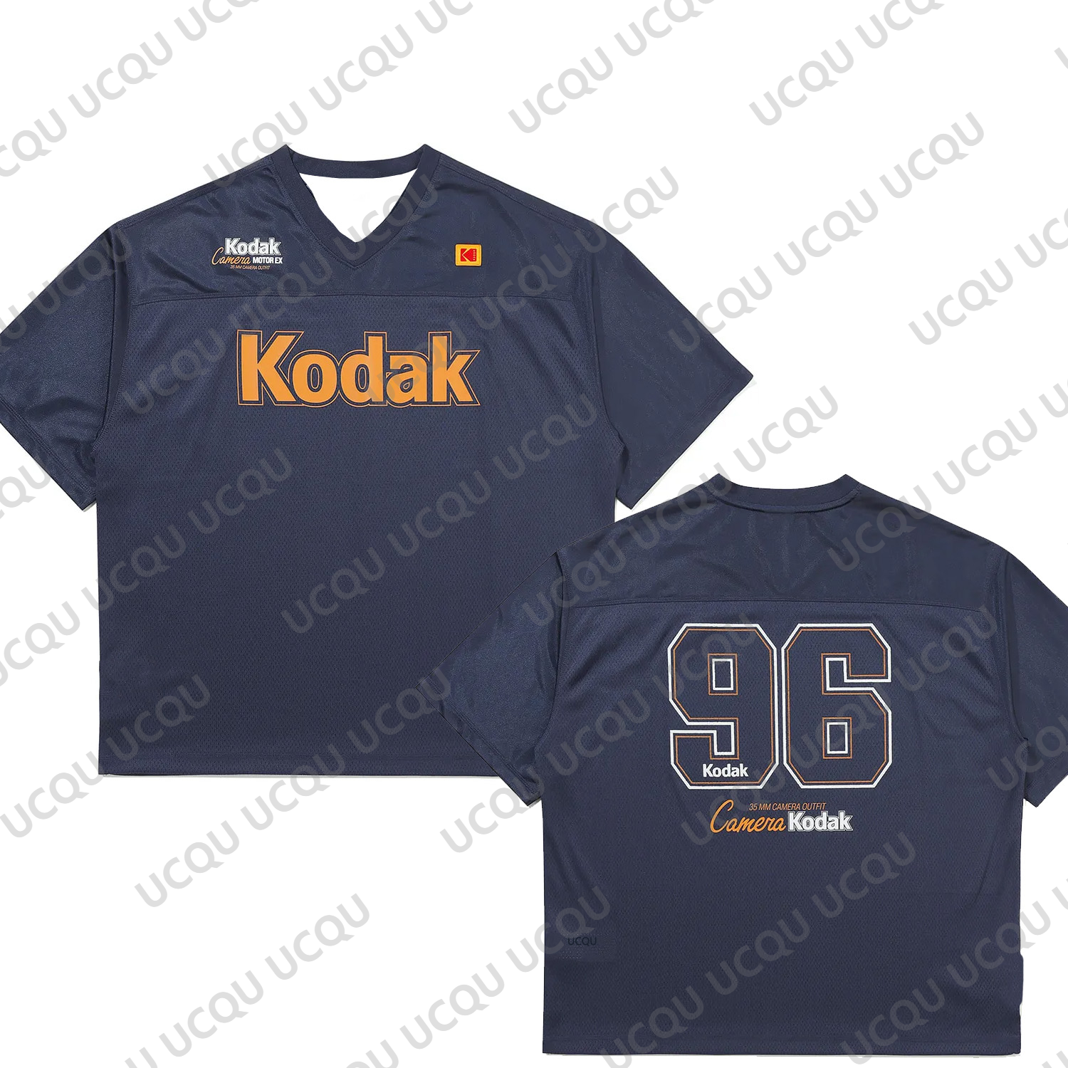 Streetwear Brand Football Jersey - Kodak Vintage Football Jersey V-Neck Sports