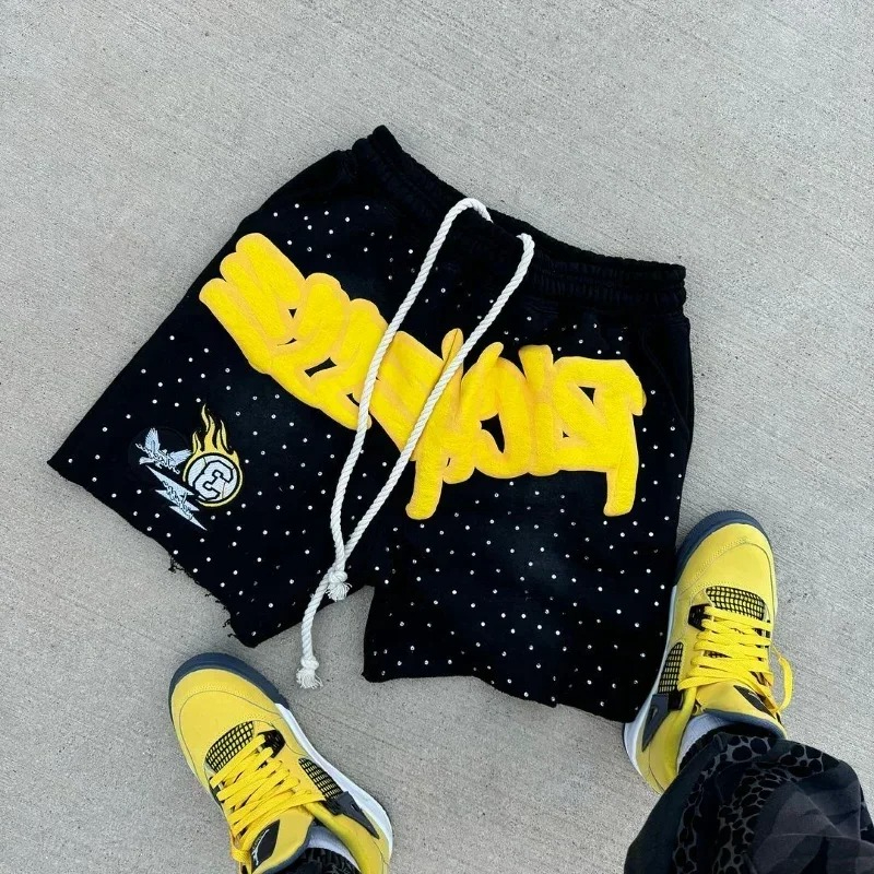 Y2K Harajuku Men's Shorts Lett - Fear Of God Essential のレビューと価格