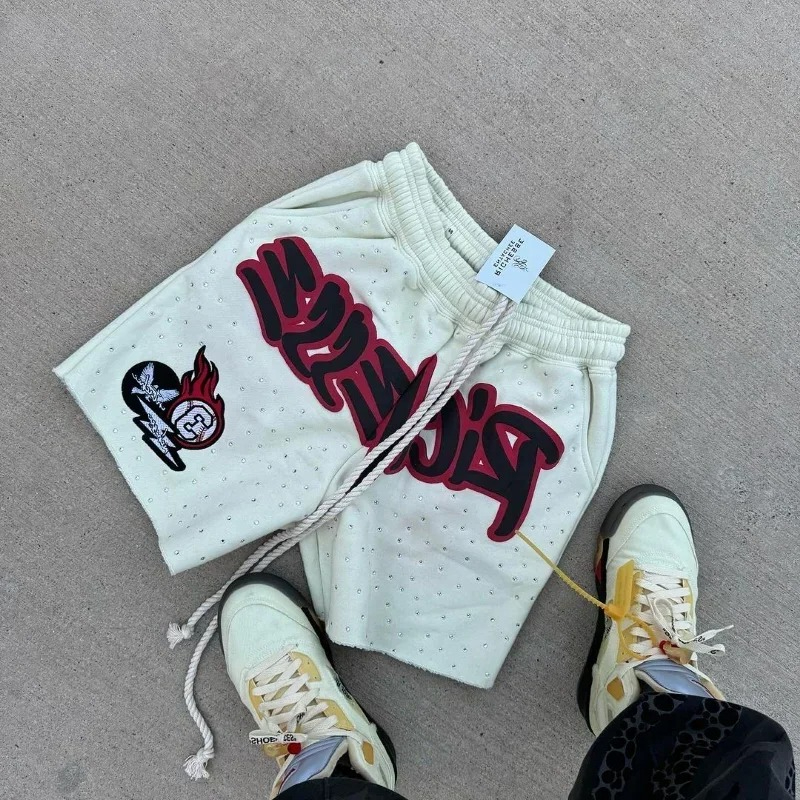 Y2K Harajuku Men's Shorts Lett - Fear Of God Essential のレビューと価格