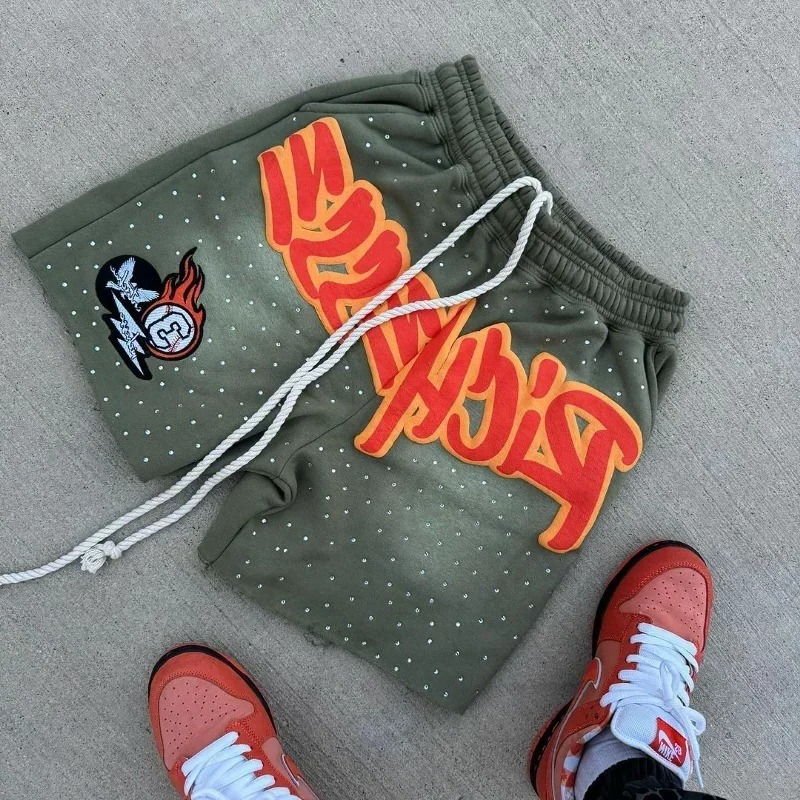 Y2K Harajuku Men's Shorts Lett - Fear Of God Essential のレビューと価格