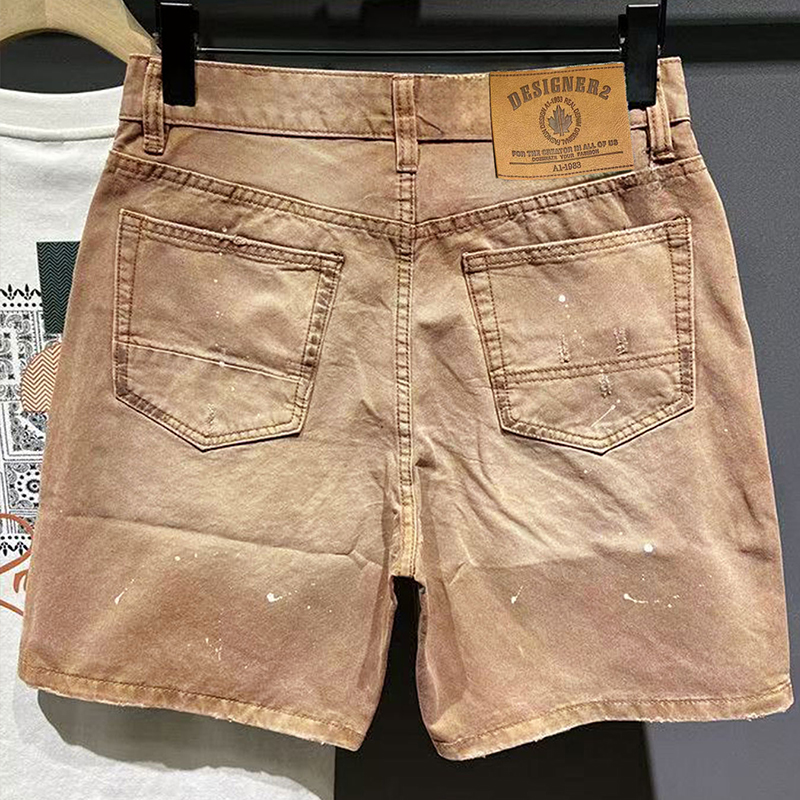 Hip-Hop Streetwear Men's Denim - Streetwear Brand Shorts のレビューと価格
