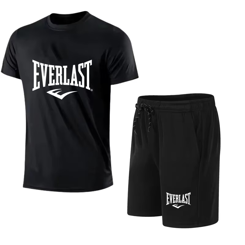 EVERLAST Men's T-shirt + Short - Streetwear Brand Shorts のレビューと価格