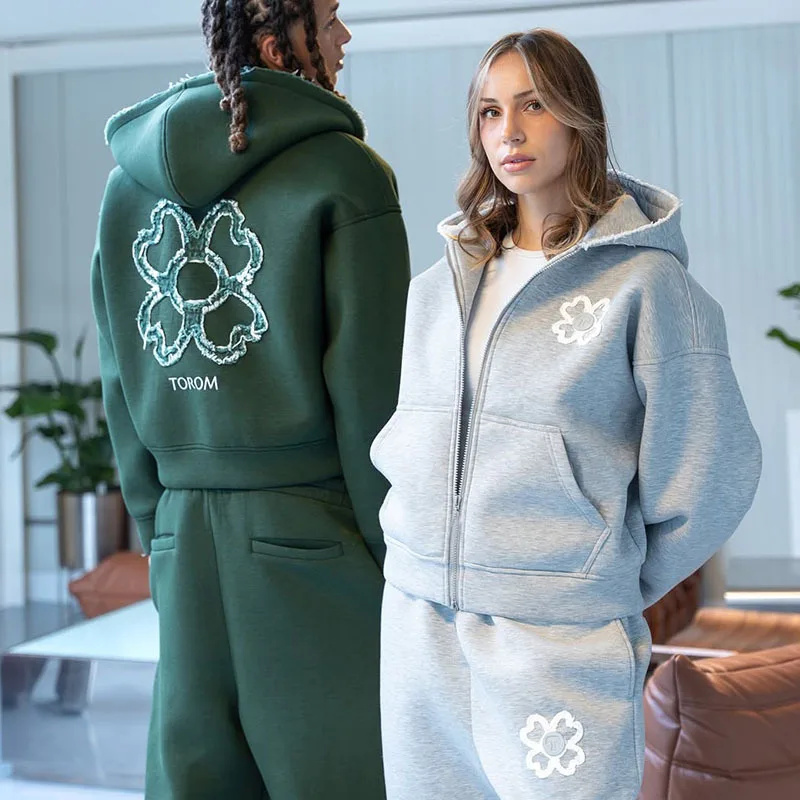 Spring Autumn Oversized 4 Leaf - Streetwear Zipper のレビューと価格