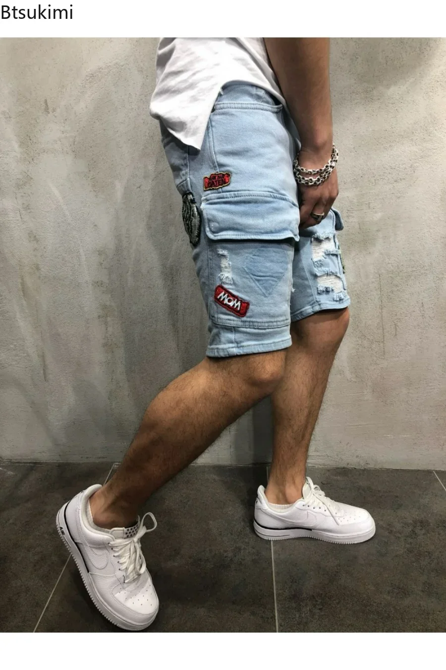 2026 Men's Summer Short Jeans  - Streetwear Brand Shorts のレビューと価格