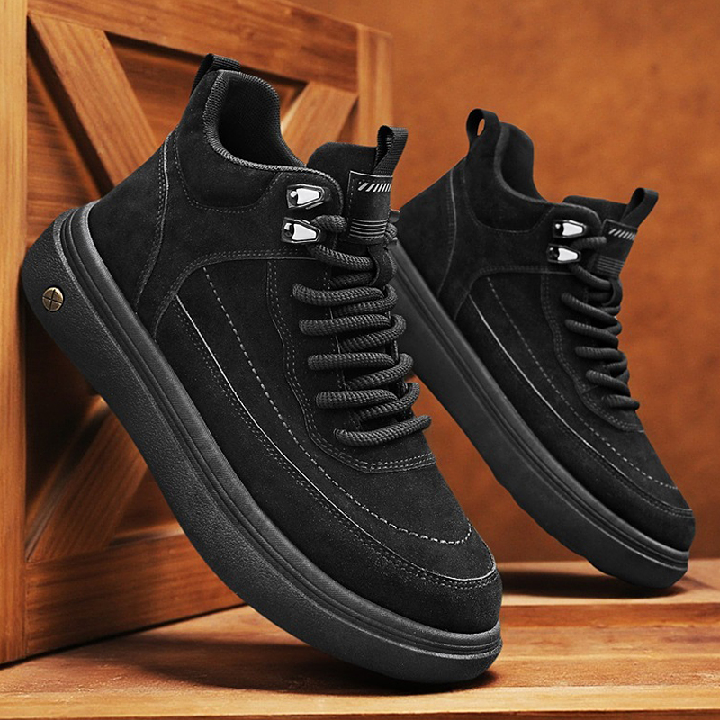 Mens Oxford Boots Casual High  - Streetwear Zipper のレビューと価格