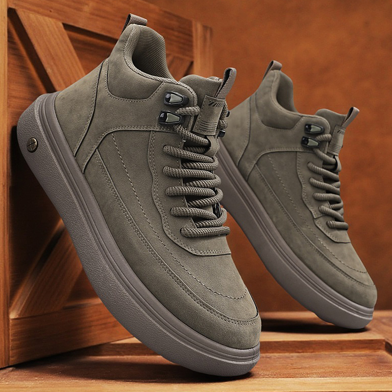 Mens Oxford Boots Casual High  - Streetwear Zipper のレビューと価格