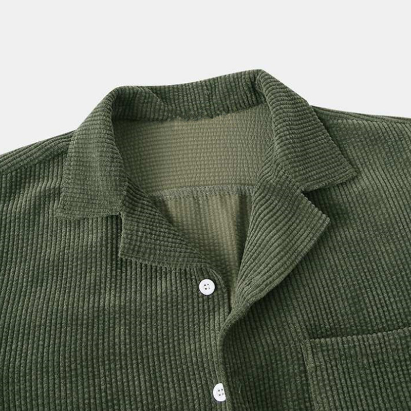 Mens Summer Corduroy Hawaiian  - Streetwear Zipper のレビューと価格