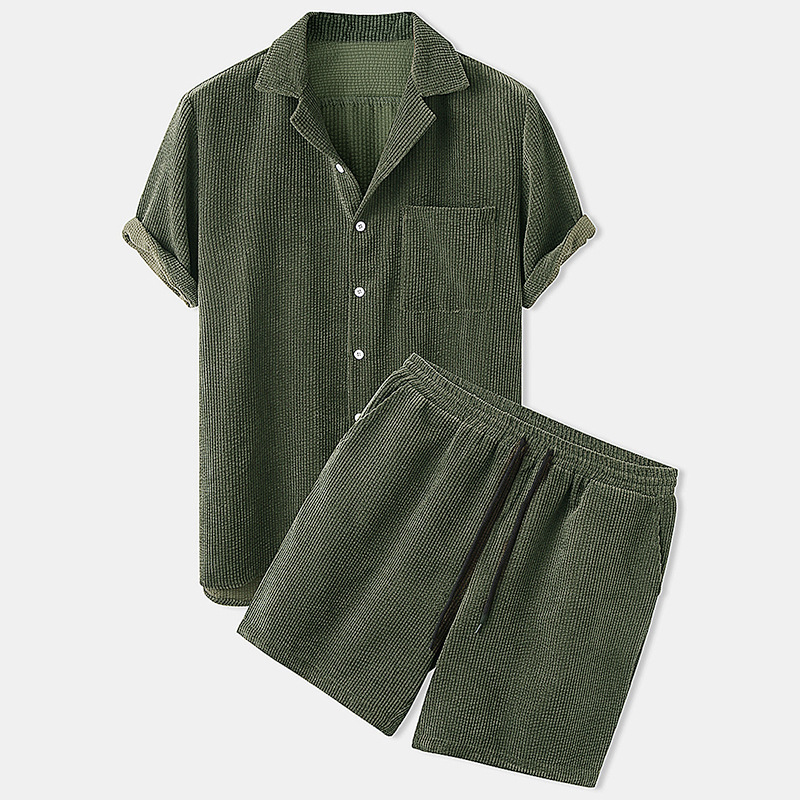 Mens Summer Corduroy Hawaiian  - Streetwear Zipper のレビューと価格