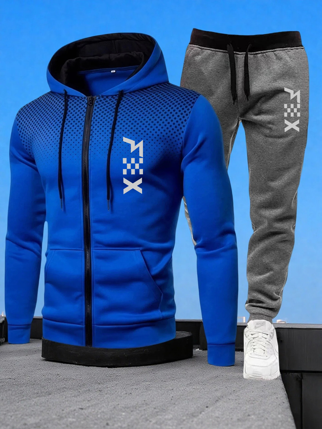 Hot Sales Mens Tracksuit Print - Streetwear Zipper のレビューと価格