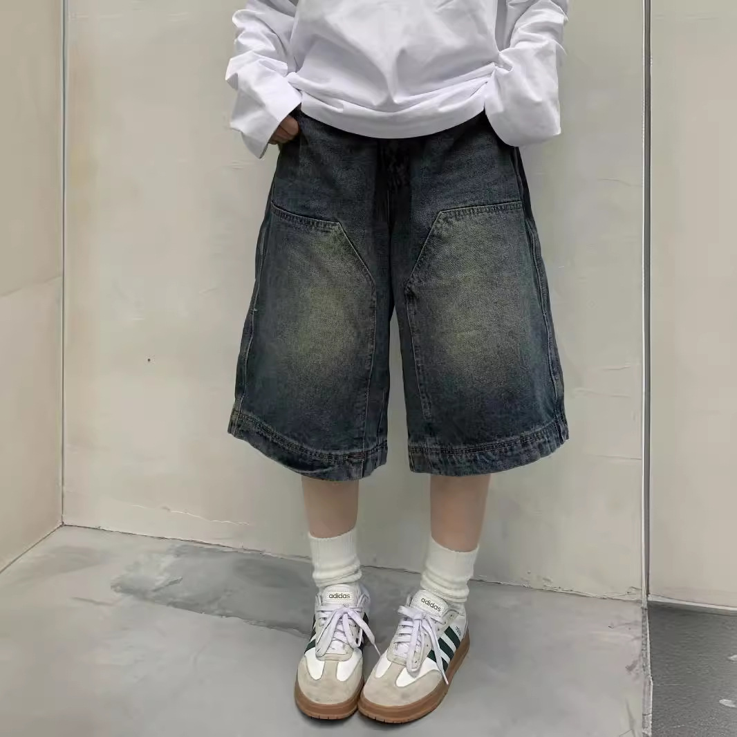 Women Y2K Vintage Baggy Jean S - Streetwear Brand Shorts のレビューと価格