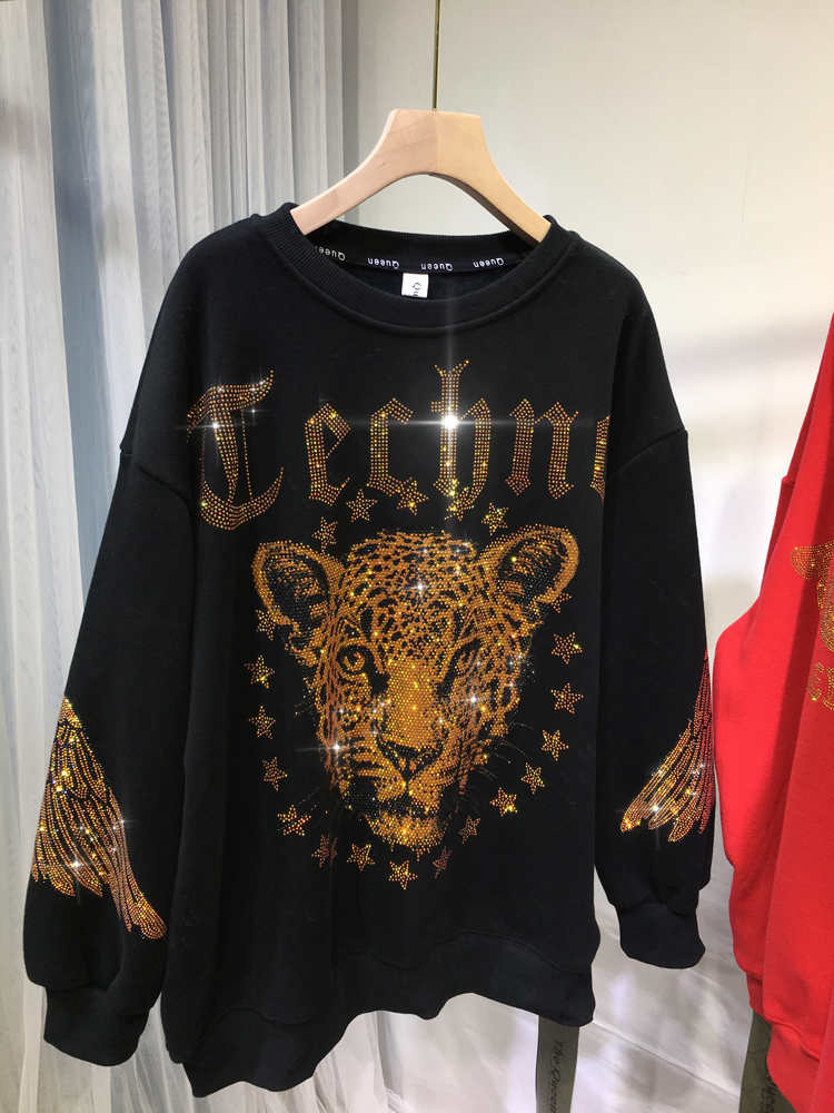 Leopard Rhinestones L-4XL Plus - Streetwear Brand のレビューと価格