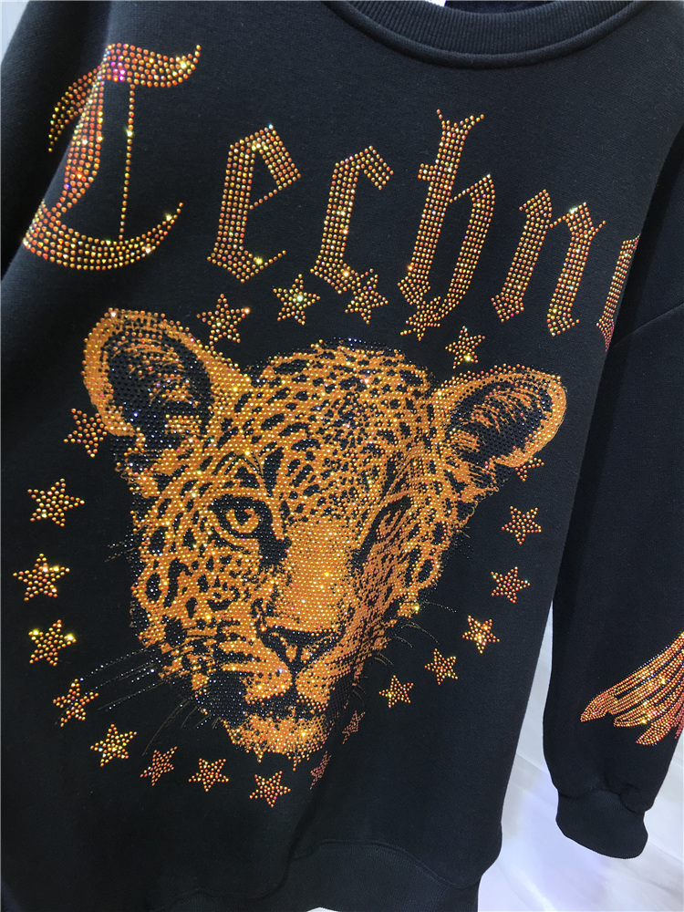 Leopard Rhinestones L-4XL Plus - Streetwear Brand のレビューと価格