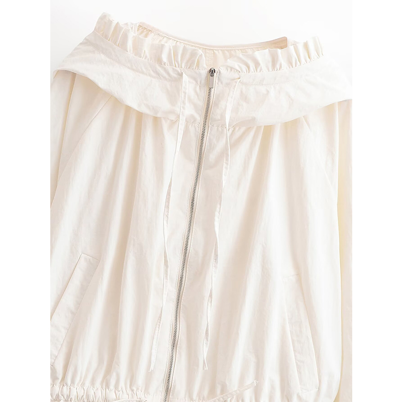 YENKYE 2026 New Women's White  - Streetwear Zipper のレビューと価格