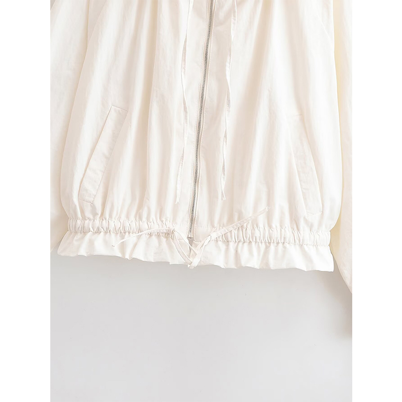 YENKYE 2026 New Women's White  - Streetwear Zipper のレビューと価格