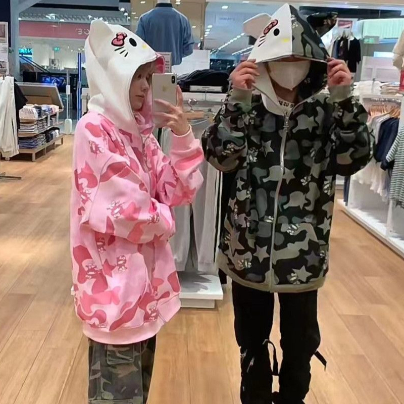 Casual Ins Sanrio Hello Kitty  - Streetwear Zipper のレビューと価格