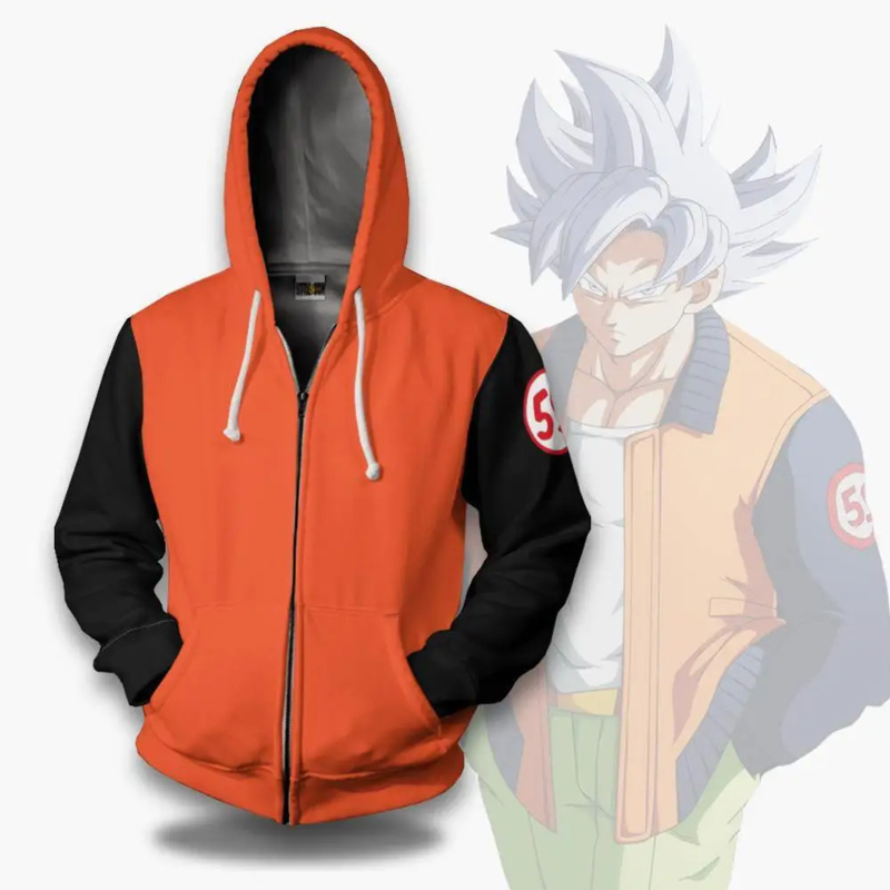 Anime Dragon Ball Hoodies Kaka - Streetwear Zipper のレビューと価格