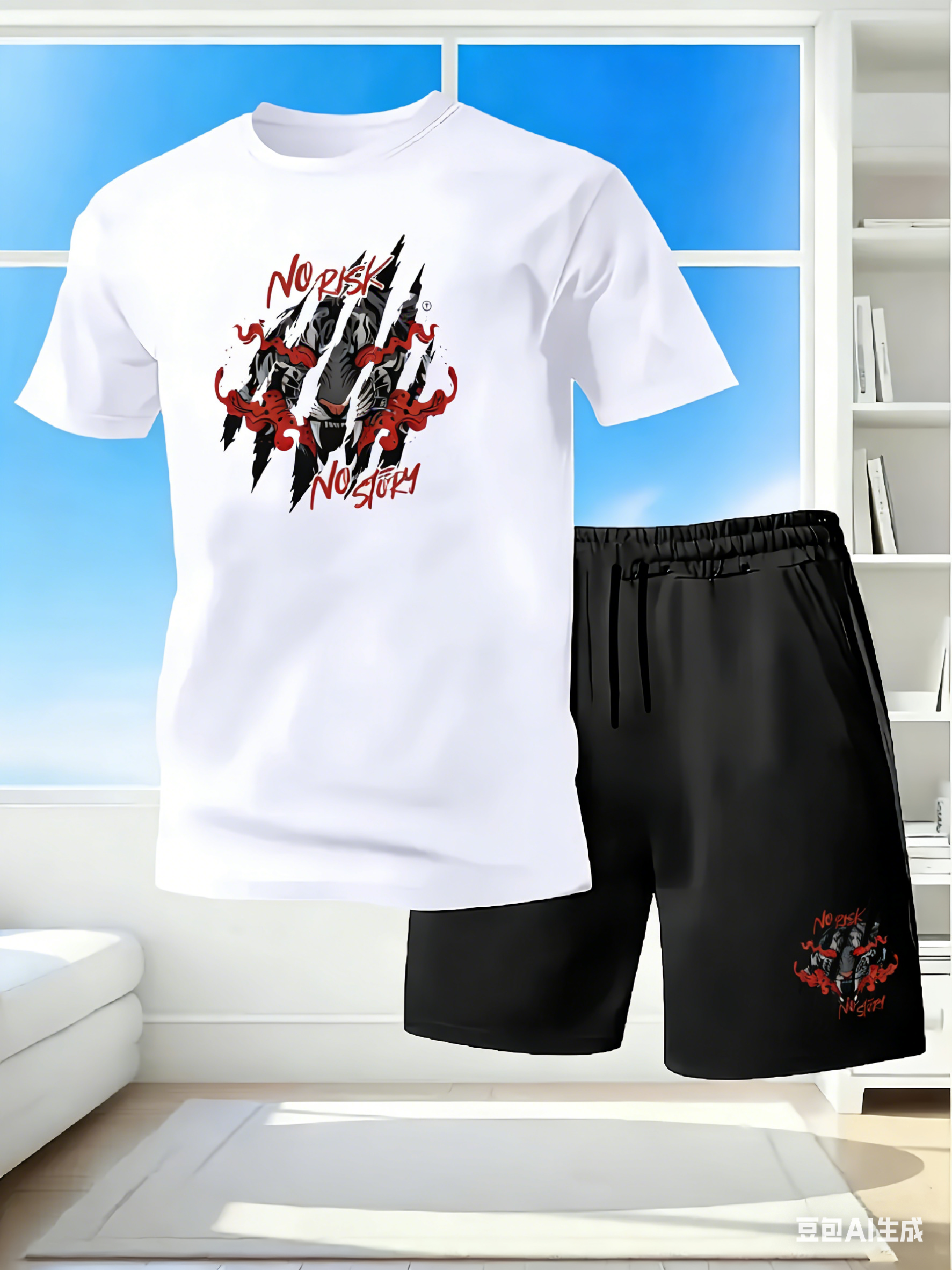 Men's 2Piece Quick Dry Tracksu - Streetwear Brand Shorts のレビューと価格