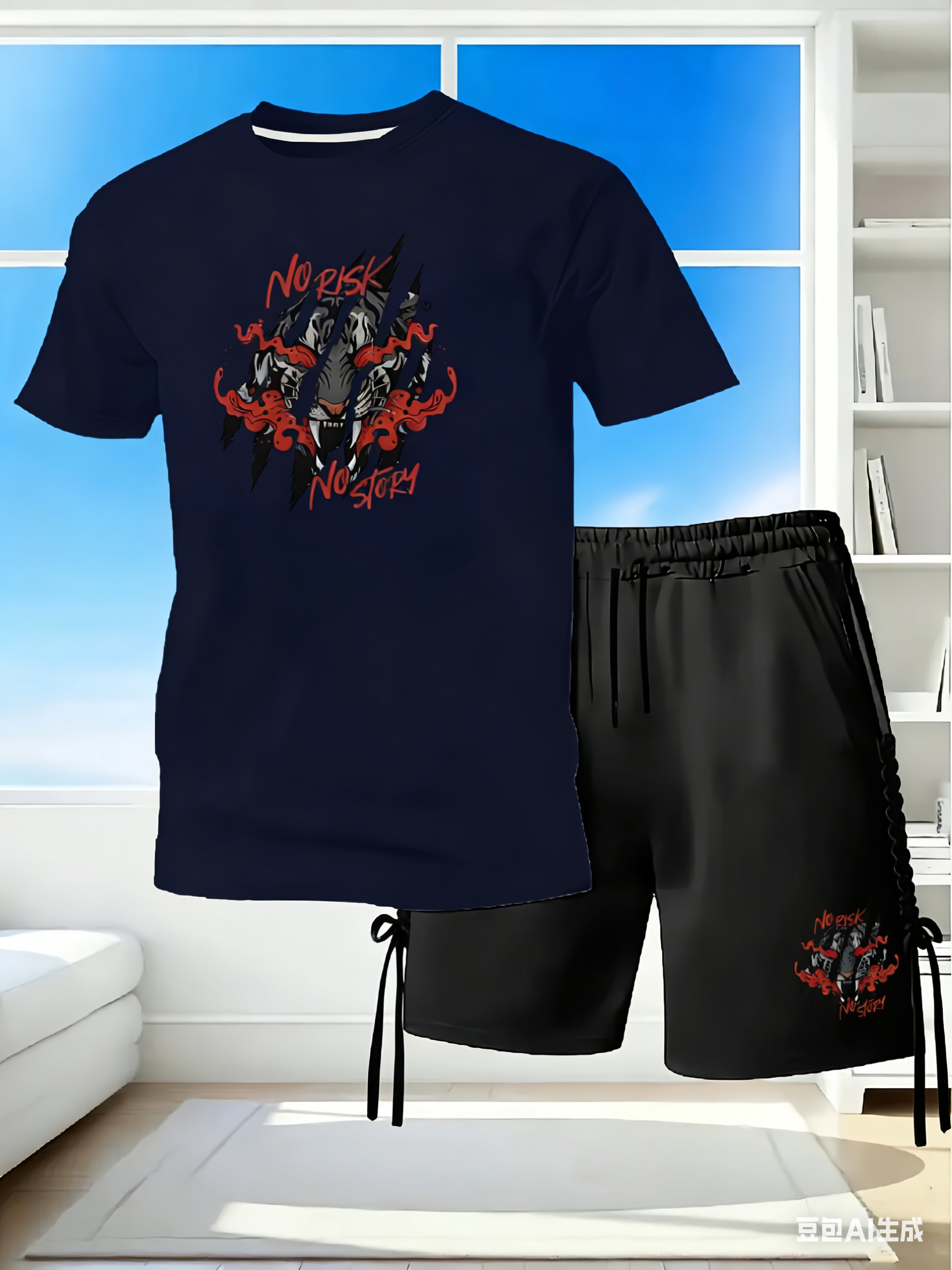Men's 2Piece Quick Dry Tracksu - Streetwear Brand Shorts のレビューと価格