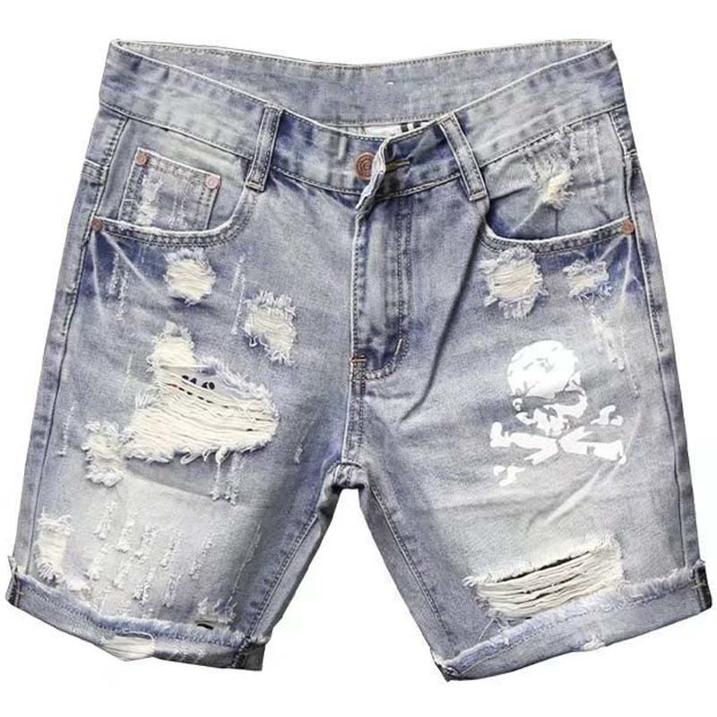 Summer Men's Worn Bead Hole Be - Streetwear Brand Shorts のレビューと価格